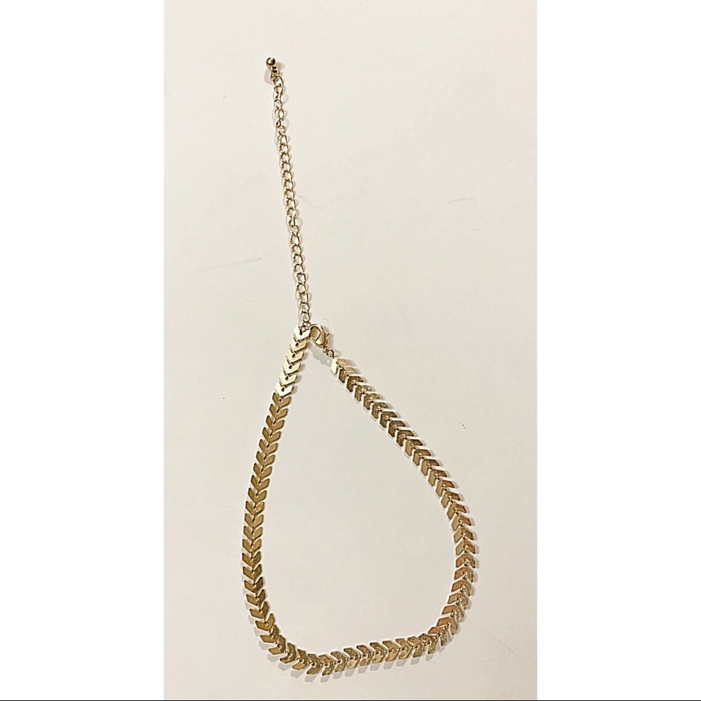 Golden Artificial Jewelry Arrow Neck Choker